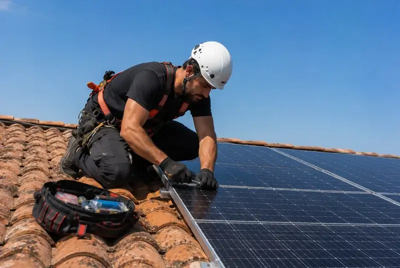 Maintenance et monitoring de panneaux solaires à Saint-Avé